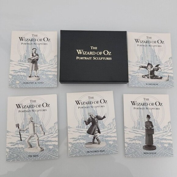 Franklin Mint Wizard of Oz 19 COA BOOKLETS CARDS Sculptures BOX Vintage 80s Rare - Picture 5 of 16